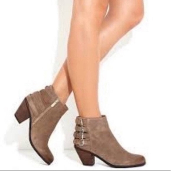 Sam Edelman Lucca Ankle Heeled Buckle Booties - Picture 8 of 13